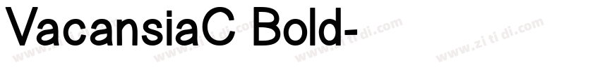 VacansiaC Bold字体转换